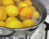 甘酸っぱい！完熟梅と赤りんごのジャム作り方3写真