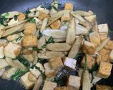ごぼうと厚揚げ春菊の甘辛炒め煮作り方2写真