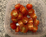 【簡単作り置き】トマトと茗荷の和風サラダ作り方1写真
