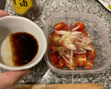 【簡単作り置き】トマトと茗荷の和風サラダ作り方3写真