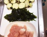 鶏胸肉と茄子わかめの炊いたん作り方1写真