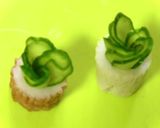 【お弁当に】簡単ちくわキュウリの花作り方4写真