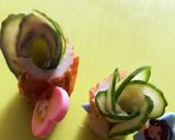 【お弁当に】簡単ちくわキュウリの花作り方5写真