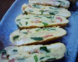 簡単！ニラとカニカマ卵焼き作り方3写真