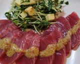簡単！カツオとかいわれのレモンマスタード作り方4写真