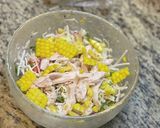 簡単★シーザー風味サラダにポテサラ乗せ作り方3写真