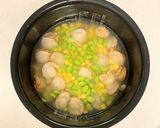バターは後のせ！ホタテの炊き込みご飯！作り方1写真