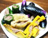 夏野菜たっぷり お肉をはさみ焼き作り方4写真