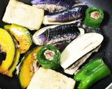 夏野菜たっぷり お肉をはさみ焼き作り方5写真