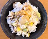 バターは後のせ！ホタテの炊き込みご飯！作り方4写真