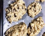 オートミールでチョコバナナスコーン作り方10写真