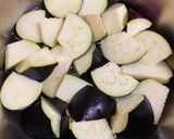 ナスと豚コマの味噌マヨ炒め作り方1写真