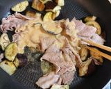 ナスと豚コマの味噌マヨ炒め作り方4写真