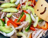 ＊きくらげとセロリ、豚肉の中華あん＊作り方3写真