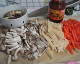 エバラキムチ鍋の素マイルド炊き込みご飯作り方1写真