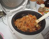 エバラキムチ鍋の素マイルド炊き込みご飯作り方4写真