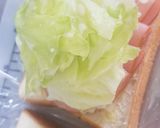 レタス&ハムチーズ辛子マヨサンド♡作り方7写真