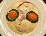 目玉焼きアレンジ ゴーヤの額縁作り方7写真