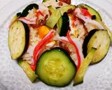 夏野菜プラス　ひと味違う　ちらし寿司作り方4写真