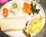 レタス&ハムチーズ辛子マヨサンド♡作り方16写真