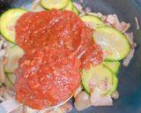 10分♪ズッキーニ✿トマトソースパスタ作り方5写真