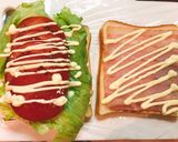 わんぱく！レタスたっぷりBLTサンド作り方4写真