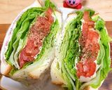 わんぱく！レタスたっぷりBLTサンド作り方7写真