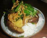 飯【まんまどろぼう】ナス味噌！ゆりさん風作り方4写真