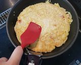 コーンベーコンチヂミ作り方4写真