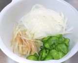 冷や汁(味噌)キムチ素麺作り方4写真