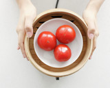 せいろで簡単★夏野菜の冷やし茶碗蒸し作り方1写真