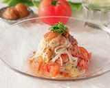 トマトと梅の冷製パスタビーフン作り方7写真