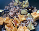 なすと豚薄切り肉　厚揚げのポンラー炒め作り方3写真