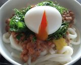 ごま豆乳つゆで冷やし納豆うどん作り方7写真