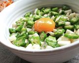 オクラと長芋丼作り方6写真
