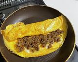 甘辛挽き肉のオムレツ　お弁当にも！作り方5写真