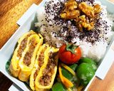 甘辛挽き肉のオムレツ　お弁当にも！作り方8写真