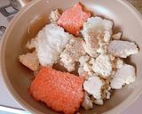 自家製冷凍野菜と塊の大豆ミートでカレー作り方1写真