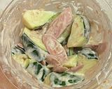 ズッキーニと魚肉ソーセージの梅マヨ和え作り方4写真