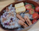 自分弁当・7月7日作り方1写真
