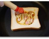 パンダさん ピザトースト作り方8写真