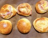 【冷蔵発酵】牛乳液種ハムロールパン作り方19写真