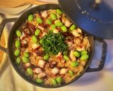 ストウブで炊く 生姜香るタコめし作り方5写真