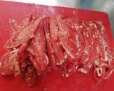 牛肉の糸切り炒め！ゆりさん風作り方2写真