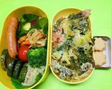 ＊セロリの葉とベーコンのかき揚げ＊作り方4写真