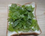 大葉チーズトースト作り方1写真