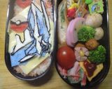 ポケモン　ディアルガ　キャラ弁作り方4写真
