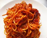 お弁当に玉ねぎとベーコンのパスタ♪作り方9写真