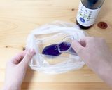 【簡単】バタフライピーフラペチーノ風作り方1写真