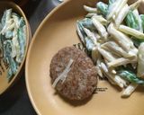 包丁なし調理時間15分ハンバーグプレート作り方14写真